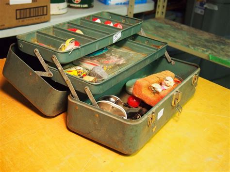 new metal tackle box|metal tackle boxes for fishing.